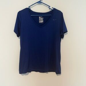 Nike Women's Short Sleeve Blue Tee